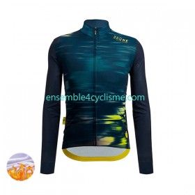 Maillot Cyclisme Hiver Thermal Fleece 2022 Tour de France JAUNE N001